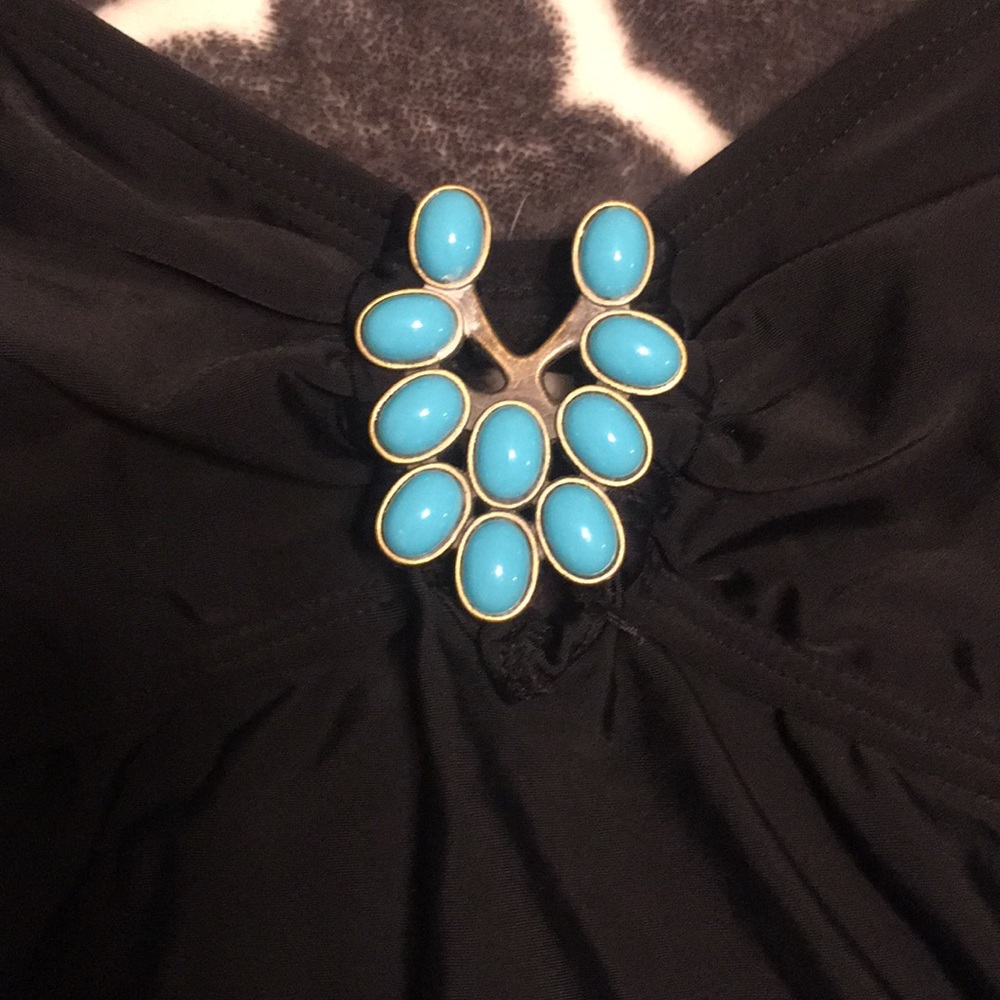 4 for $20 HULA HUNEY BLACK BATHING SUIT TOP - Picture 2 of 5
